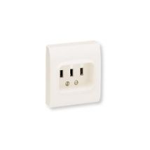 Base Enchufe 2P+T 25A para Horno Cocina LEGRAND 055423 Blanco