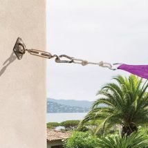 Kit de fixation pour voile d'ombrage - 3 pièces