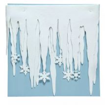 Décor de Noël pour fenêtre (L200 cm) Stalactites