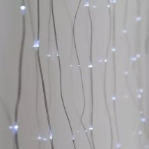 Rideau lumineux H1,90 m L1,90 m 400 Micro LED Blanc froid