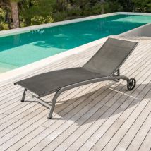 Transat en aluminium Tahaa Gris anthracite