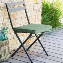 Galette de chaise extérieure carrée (40 x 40 cm) Korai Vert olive