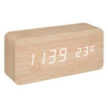 Orologio digitale con sveglia Gamiel legno Naturale