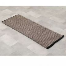 Alfombra para baño (120 cm) Black Line Gris cadena / negro