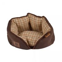 Mand rond (hond & kat) Heritage D40 cm Hazelnootkleur