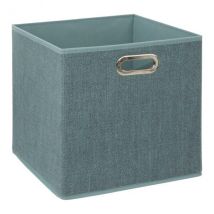 Panier de rangement (31 x 31 cm) Helena Bleu pétrole chiné