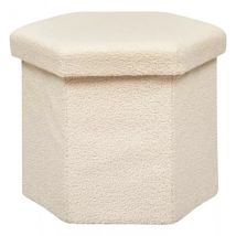 Pouf de rangement Jaiko Ivoire
