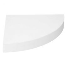 Etagère d'angle en bois (25 cm) Blanc
