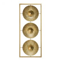 Décoration murale en métal (H61 cm) Seashell Or