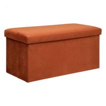 Pouf de rangement double Lilou Ambre
