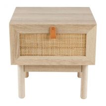 Table de chevet cannage (H40 cm) Jaipur Naturel