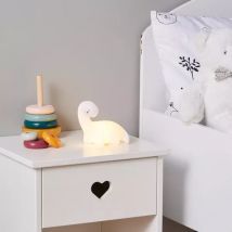 Veilleuse enfant (L13.2 cm) Dino Blanche
