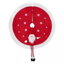 Runde Weihnachtsbaumdecke Weihnachtsmann