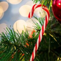 6er Set Zuckerstangen Anhänger Jiody Rot