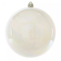 Kerstbal (D140 mm) Alpine parelmoerwit