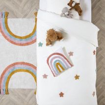 Funda nórdica y une funda de almohada infantil algodón (140 cm) Etela Multicolor