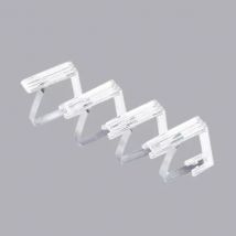 Lot de 4 pinces pour nappe Simple Transparent