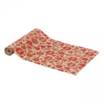 Tafelloper Kerstballen Rood
