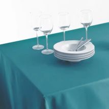 Nappe rectangulaire anti tache (140 x 240 cm) Mina Bleu canard