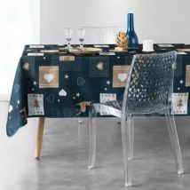 Nappe rectangulaire (L240 cm) Augustin Bleue