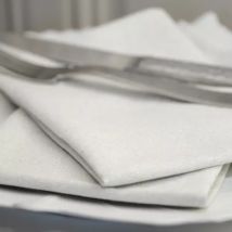 Set van 3 katoenen handdoeken (40 x 40 cm) Etincelle Cremeweiß