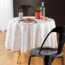Nappe ronde anti-taches (D180 cm) Solea Blanche