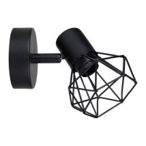 Applique murale métal (H14,5 cm) Diamant Noir