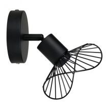 Applique murale métal (H17,5 cm) Capeline Noir