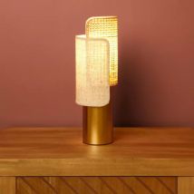 Bureaulamp van metaal (H28 cm) Bourgeon Beige