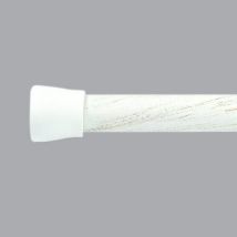 Verlengbare spanroede (L70 - L120 cm) Rond Wit