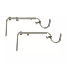 Set di 2 supporti regolabili (L110 - L150/ Ø20 mm) Argento