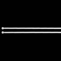 Set di 2 bacchette regolabili rotonde (60 a 80 cm) Bianco