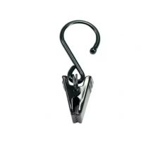 Set di 8 ganci con pinza Nero