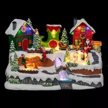 Verlicht kerstdorp Elfendorp
