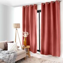 Rideau occultant isolant (135 x 240 cm) Nordica Terracotta
