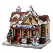 Village de Noël Lemax à piles lumineux Chalet Rockledge