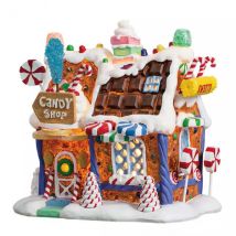Village de Noël Lemax à piles lumineux Magasin de bonbons