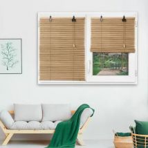 Store enrouleur à lattes (120 x 180 cm) Bambou Beige