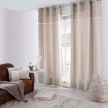 Rideau coton recyclé (140 x 240 cm) Rosa Beige