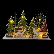 Dorp in Lapland (batterij) verlicht Warm wit 13 LED