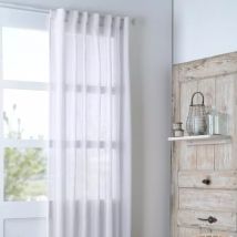 Voilage galon fronceur (140 x 260 cm) Madrid Blanc