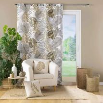 Rideau oeillets (140 x 260 cm) Mogador Beige