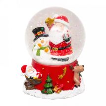 Boule à neige (H10 cm) Père Noël & Friends