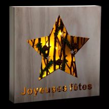 Lijst ster verlicht warmwit 20 LED