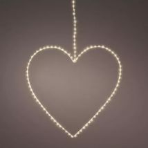 Cœur lumineux à suspendre 120 LED (D38 cm) Féerie Blanc chaud