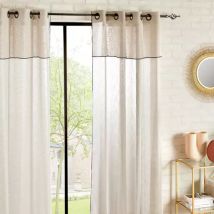 Visillo con volante (140 x 240 cm) Fred Beige