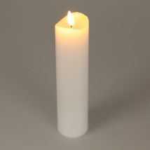 LED Kerze Axelle H20 cm Weiß