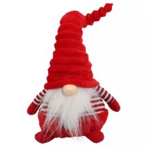 Kerstkabouter met lichtgevende neus H44 cm