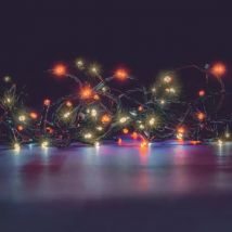 Ghirlanda luminosa Bicolore 16 m Orange/Blanc chaud 192 LED