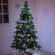 Rideau pour sapin H2,40 m 832 Micro LED Blanc froid